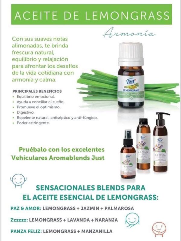 Aceite Escencial Lemongrass - Imagen 2