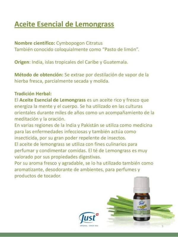 Aceite Escencial Lemongrass - Imagen 4